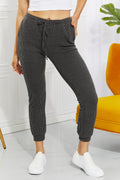 Blumin Apparel Full Size Easy Living Ribbed Joggers *