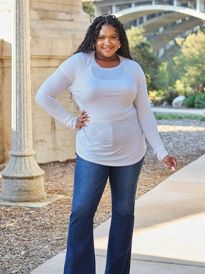 Basic Bae Full Size Round Neck Long Sleeve T-Shirt *