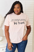Simply Love Slogan Graphic Cuffed T-Shirt *