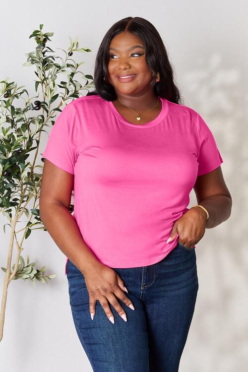 Basic Bae Full Size Round Neck Short Sleeve T-Shirt *