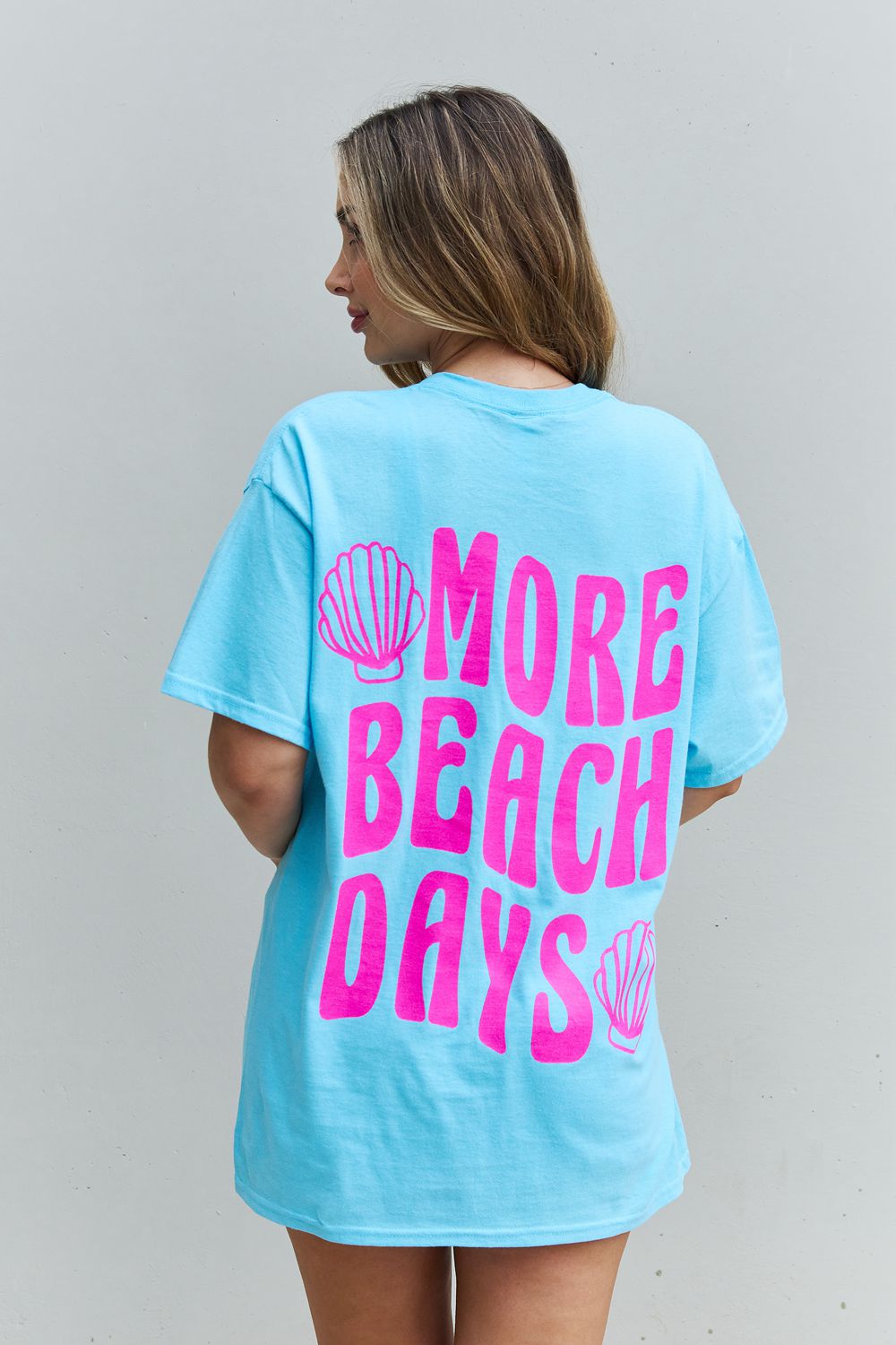 Sweet Claire "More Beach Days" Oversized Graphic T-Shirt *