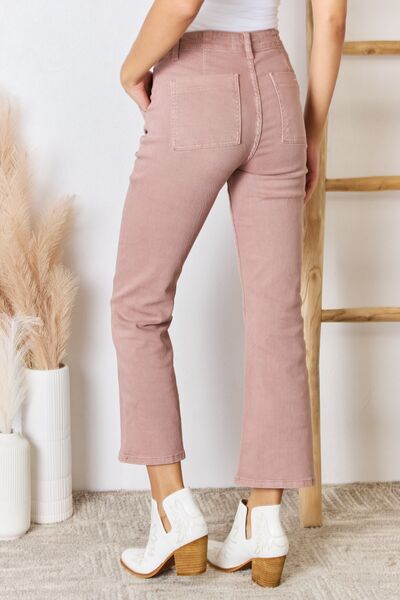 RISEN Full Size High Rise Ankle Flare Jeans *