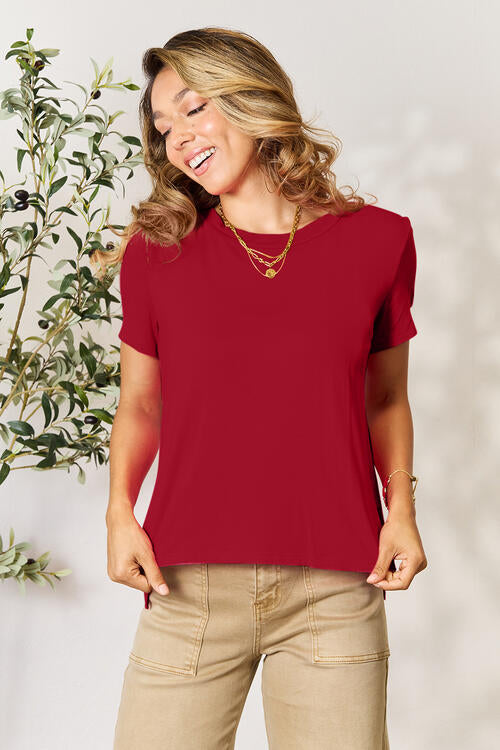 Basic Bae Full Size Round Neck Short Sleeve T-Shirt *