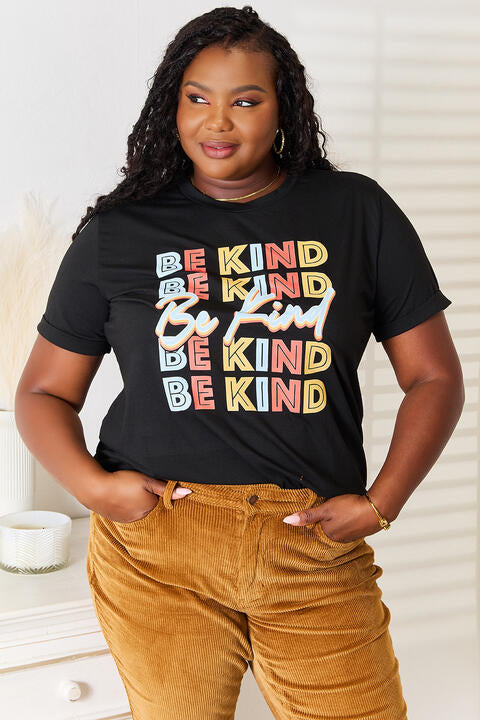 Simply Love BE KIND Graphic Round Neck T-Shirt *