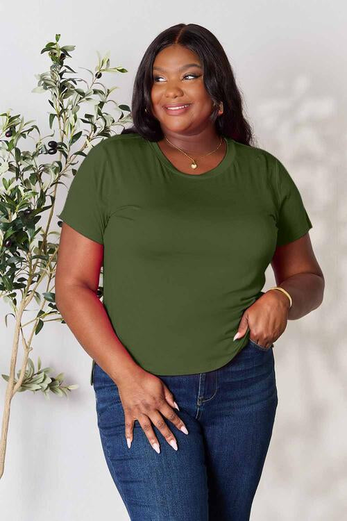 Basic Bae Full Size Round Neck Short Sleeve T-Shirt *