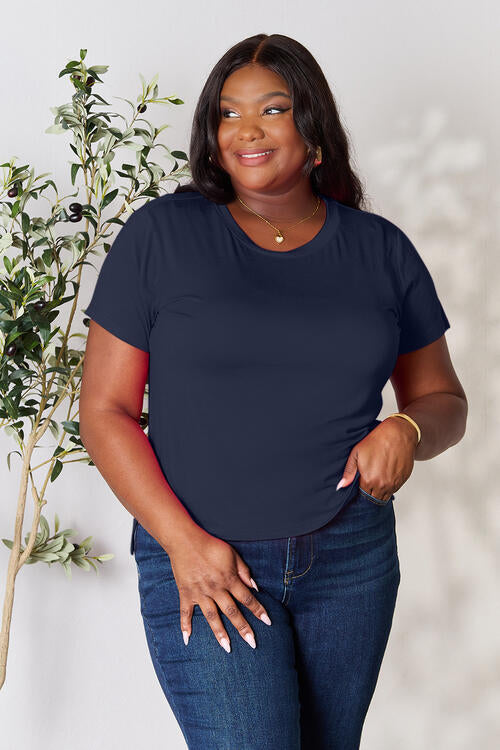 Basic Bae Full Size Round Neck Short Sleeve T-Shirt *
