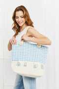 Justin Taylor Picnic Date Tassle Tote Bag *