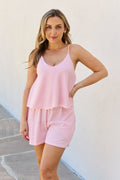 Culture Code Let It Happen Full Size Double Flare Striped Romper *