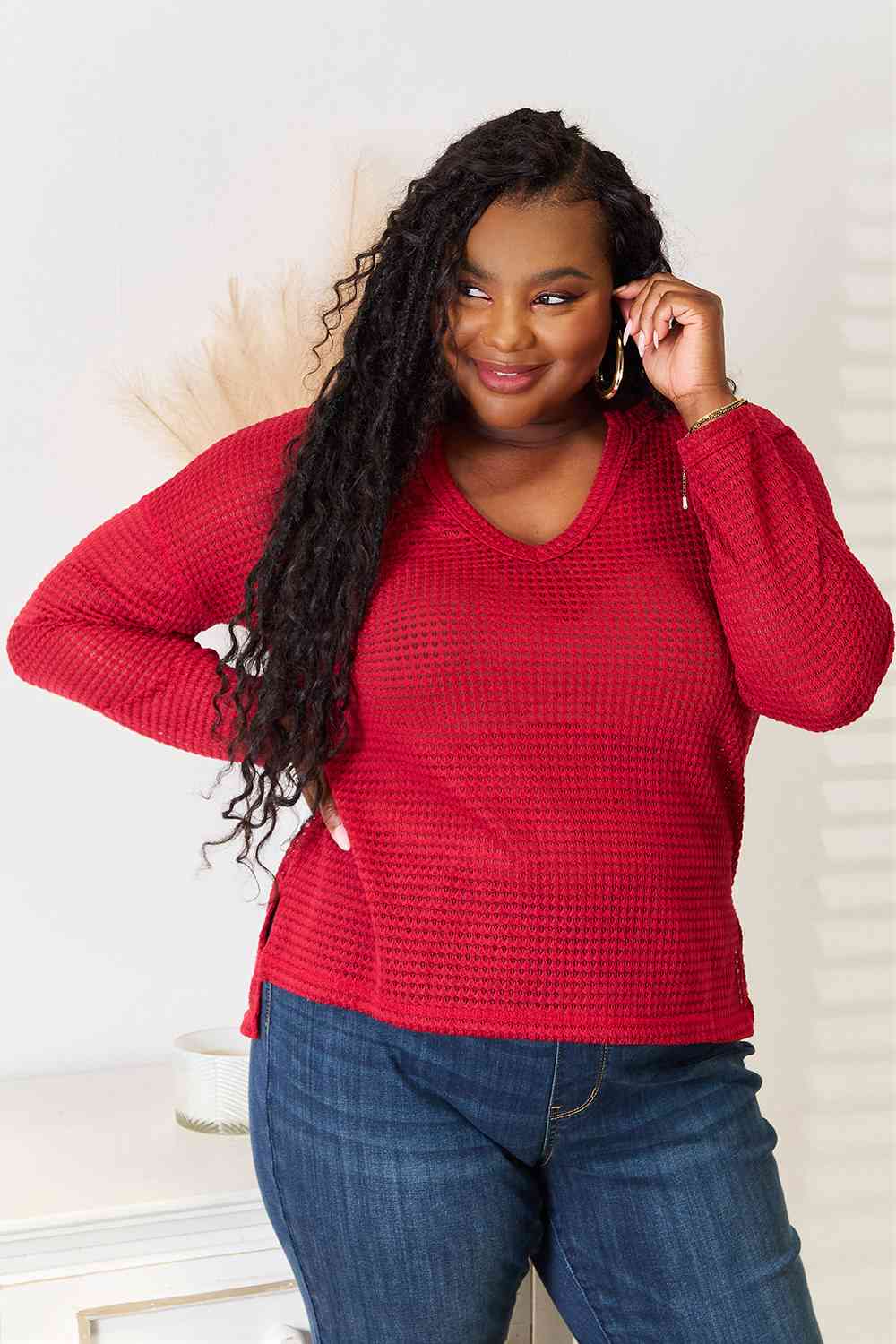 Culture Code Full Size Wide Notch Relax Top *