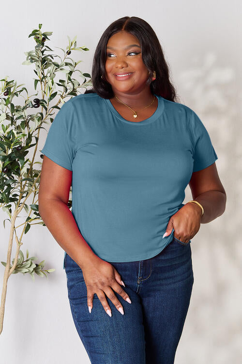 Basic Bae Full Size Round Neck Short Sleeve T-Shirt *