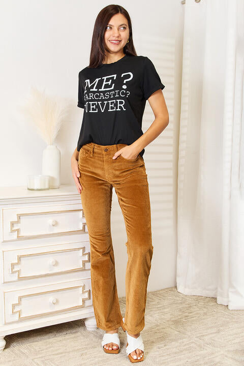 Simply Love Letter Graphic Round Neck T-Shirt *