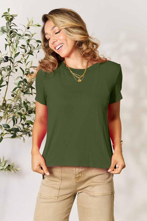 Basic Bae Full Size Round Neck Short Sleeve T-Shirt *