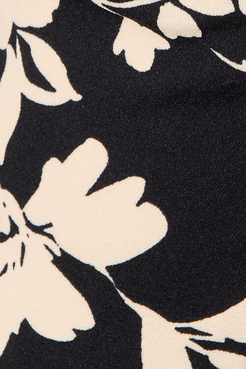 Heimish Full Size High Waist Floral Flare Pants *