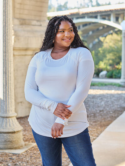 Basic Bae Full Size Round Neck Long Sleeve T-Shirt *