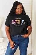Simply Love Slogan Graphic Cuffed Sleeve T-Shirt *