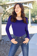 Basic Bae Full Size Round Neck Long Sleeve Bodysuit *