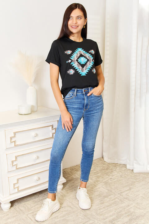 Simply Love Graphic Short Sleeve T-Shirt *