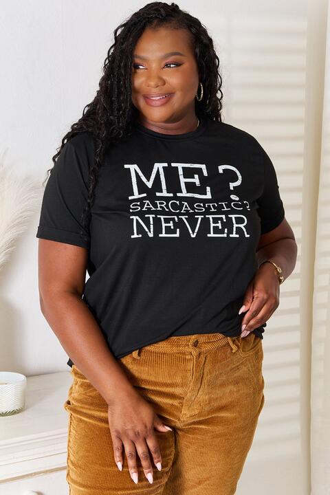 Simply Love Letter Graphic Round Neck T-Shirt *