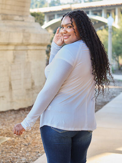 Basic Bae Full Size Round Neck Long Sleeve T-Shirt *