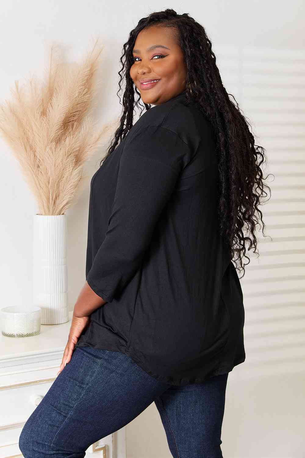 Culture Code Full Size Open Front Cardigan *