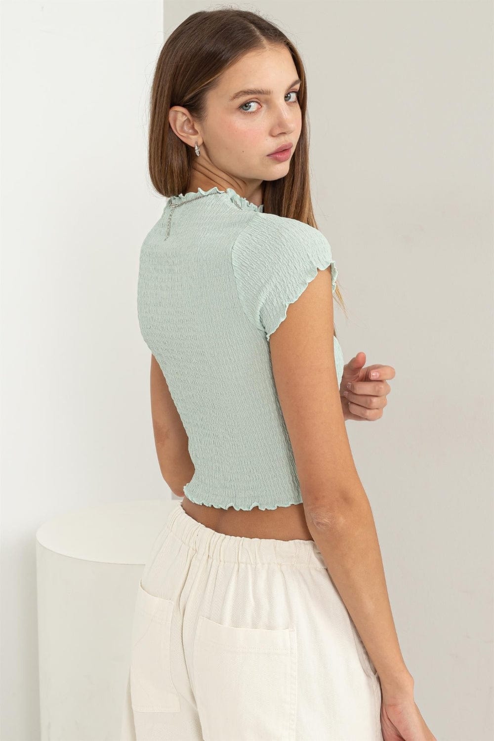 HYFVE Lettuce Hem Crop Top *