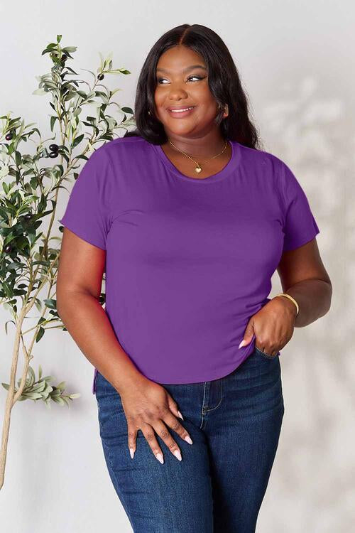 Basic Bae Full Size Round Neck Short Sleeve T-Shirt *