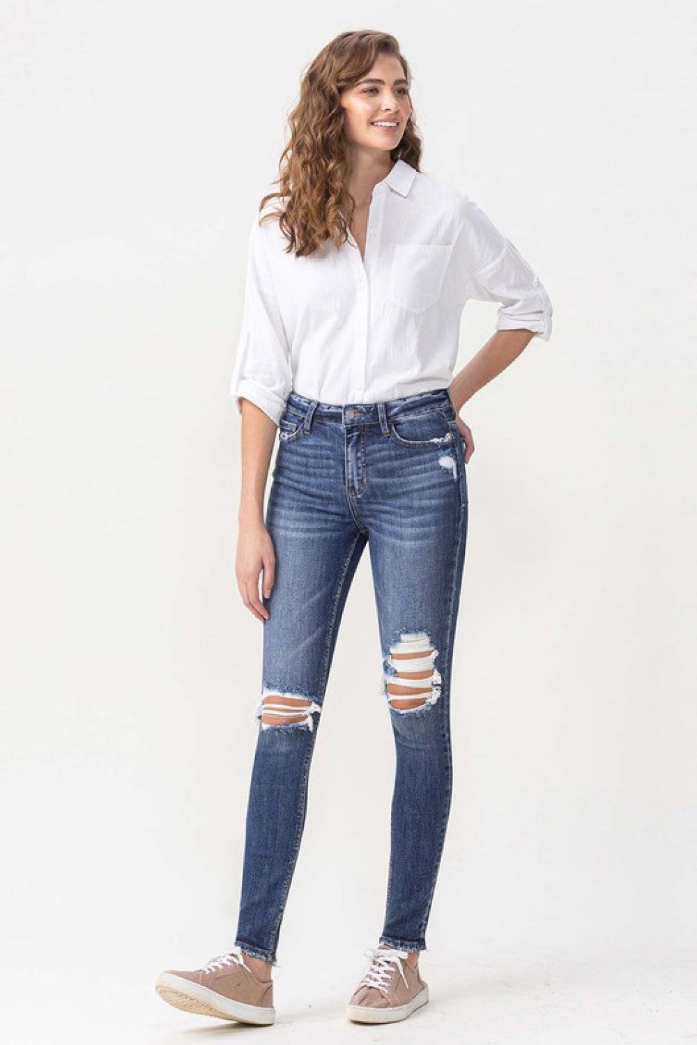 Lovervet Hayden Full Size High Rise Skinny Jeans *