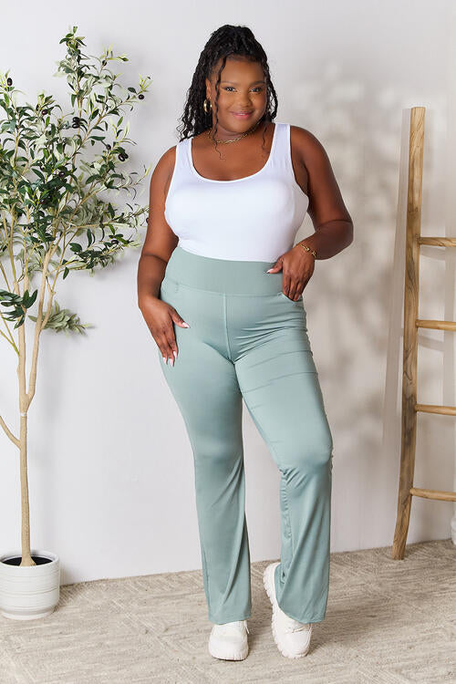 Heimish Full Size Wide Waistband Sports Pants *