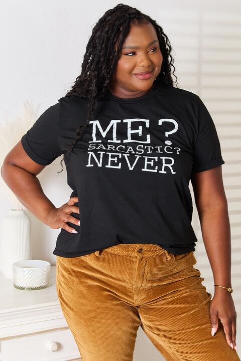 Simply Love Letter Graphic Round Neck T-Shirt *