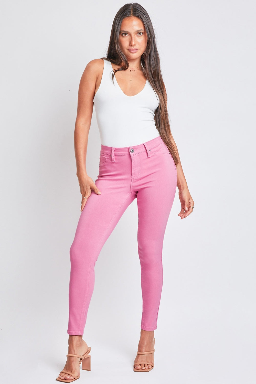 YMI Jeanswear Full Size Hyper-stretch Mid-Rise Skinny Pants *