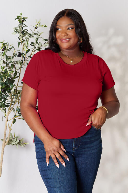 Basic Bae Full Size Round Neck Short Sleeve T-Shirt *