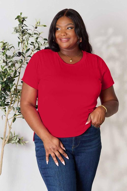 Basic Bae Full Size Round Neck Short Sleeve T-Shirt *