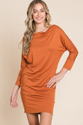 Culture Code Full Size Dorman Sleeve Mini Dress *