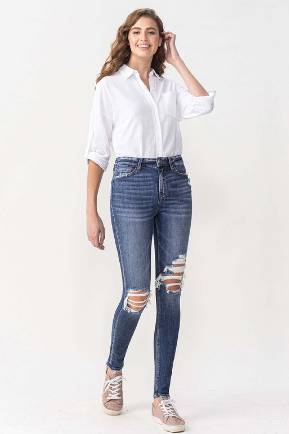 Lovervet Hayden Full Size High Rise Skinny Jeans *