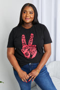 mineB Full Size Graphic Tunic T-Shirt *