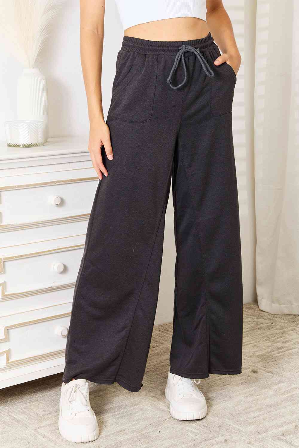 Basic Bae Wide Leg Pocketed Pants *
