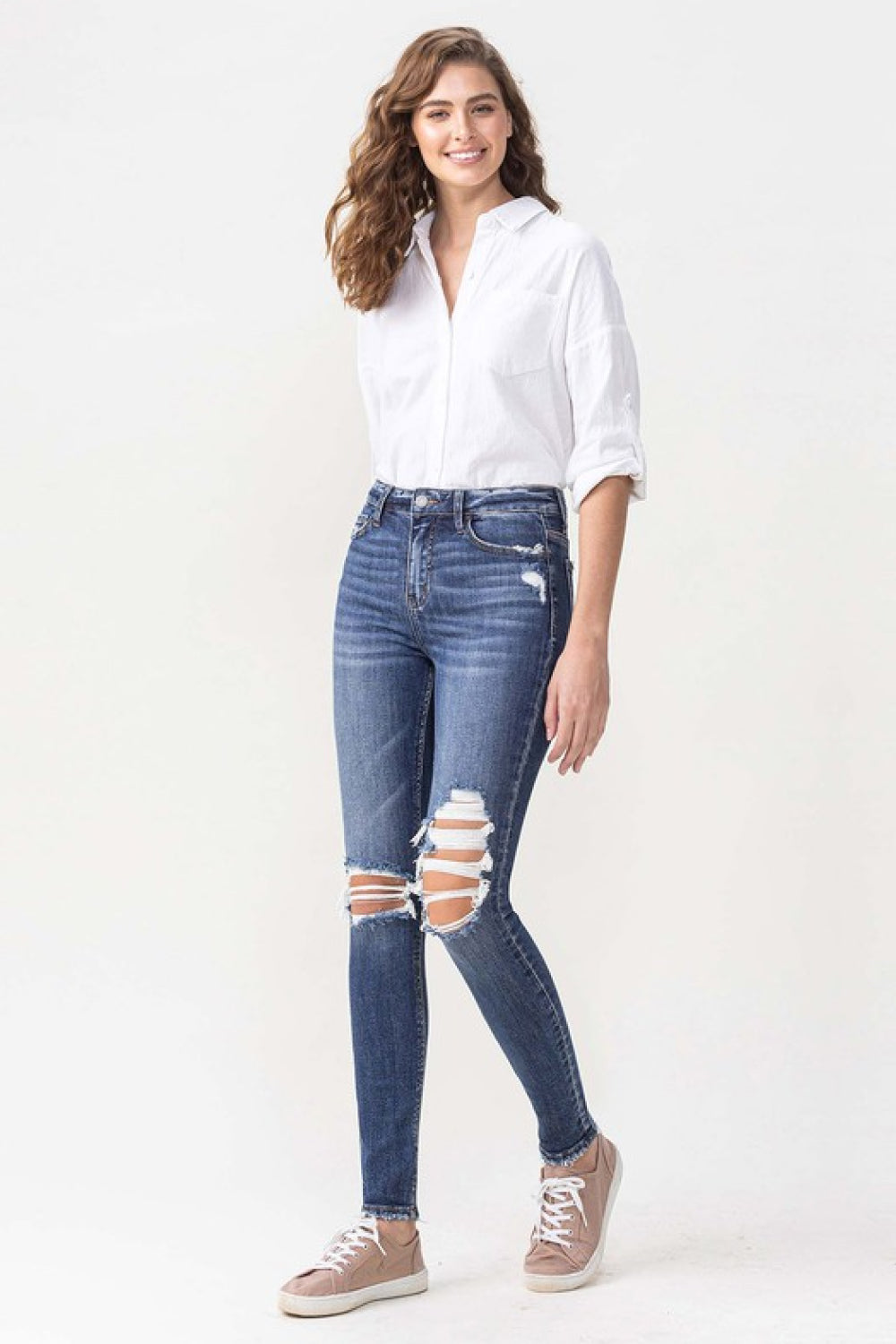 Lovervet Hayden Full Size High Rise Skinny Jeans *